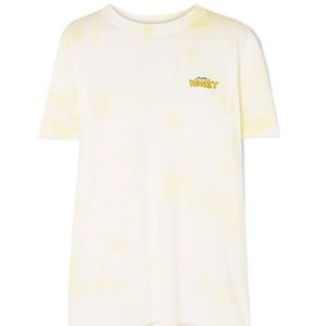 GANNI Pure Honey Embroidered Tie Dye Tee